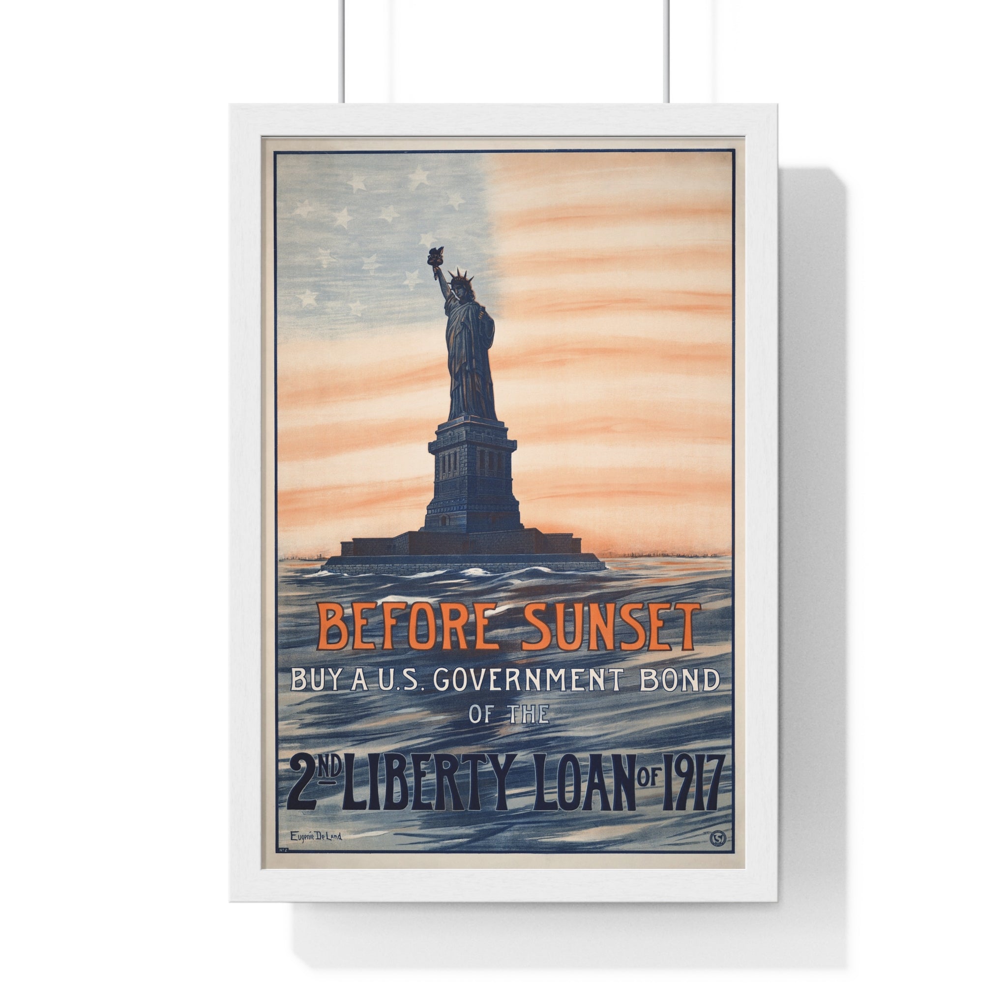 Vertical Framed Poster - Vintage Liberty Bond Wall Art
