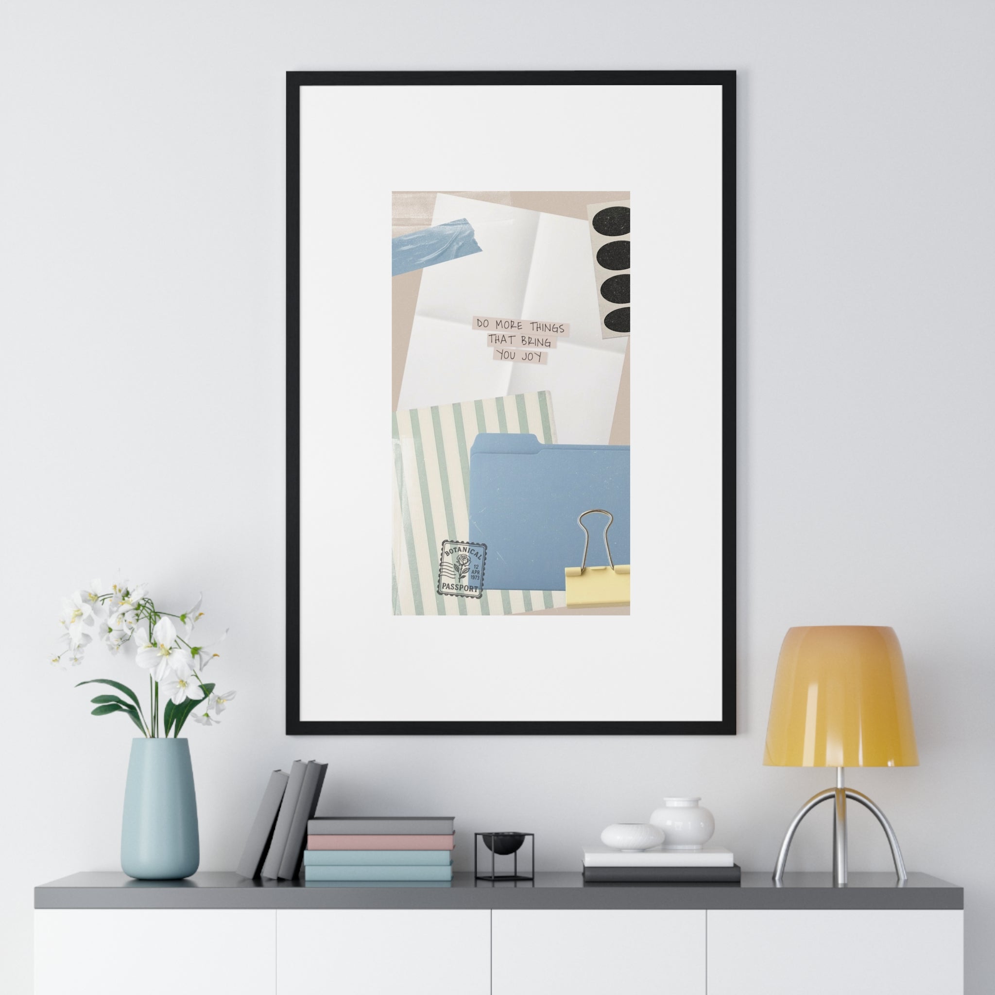 Organizational Inspiration Vertical Framed Poster, Home Decor, Office Wall Art, Gift for Students, Motivational Artwork