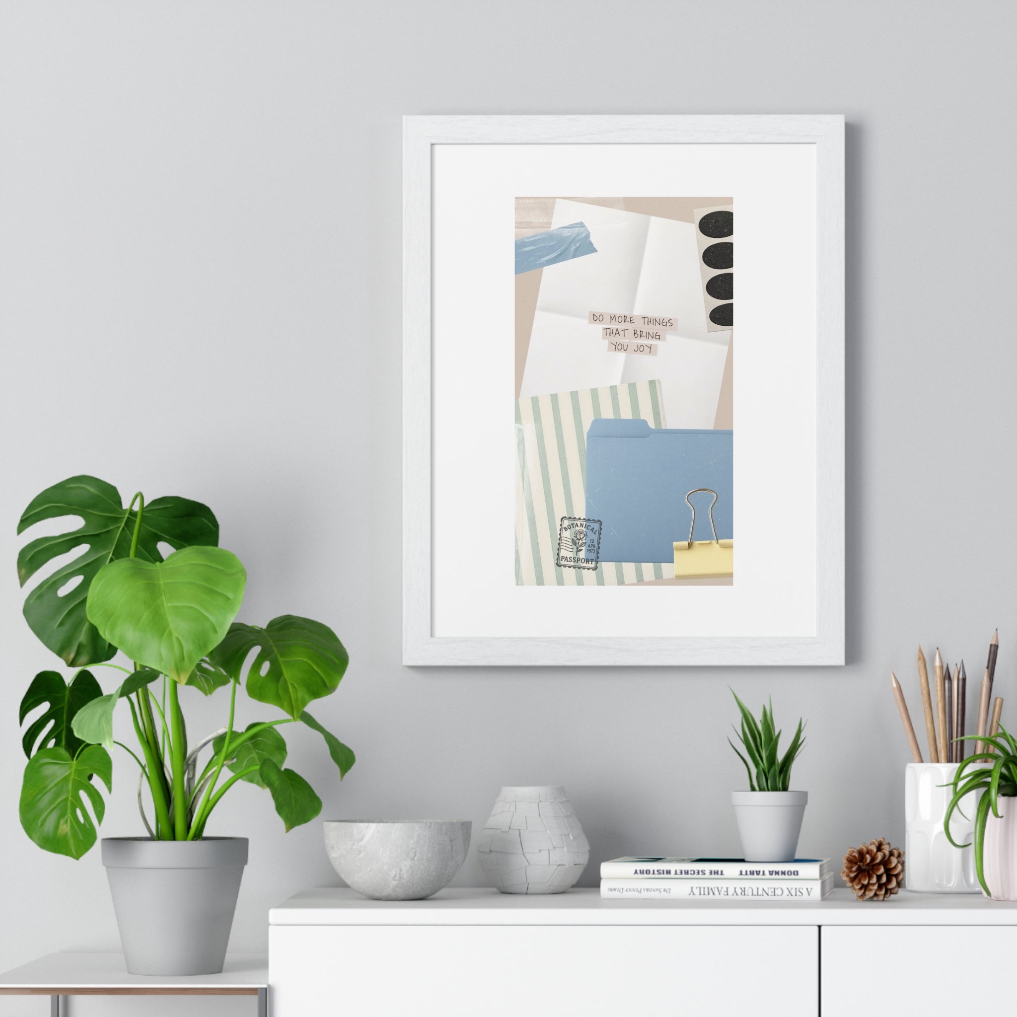 Organizational Inspiration Vertical Framed Poster, Home Decor, Office Wall Art, Gift for Students, Motivational Artwork