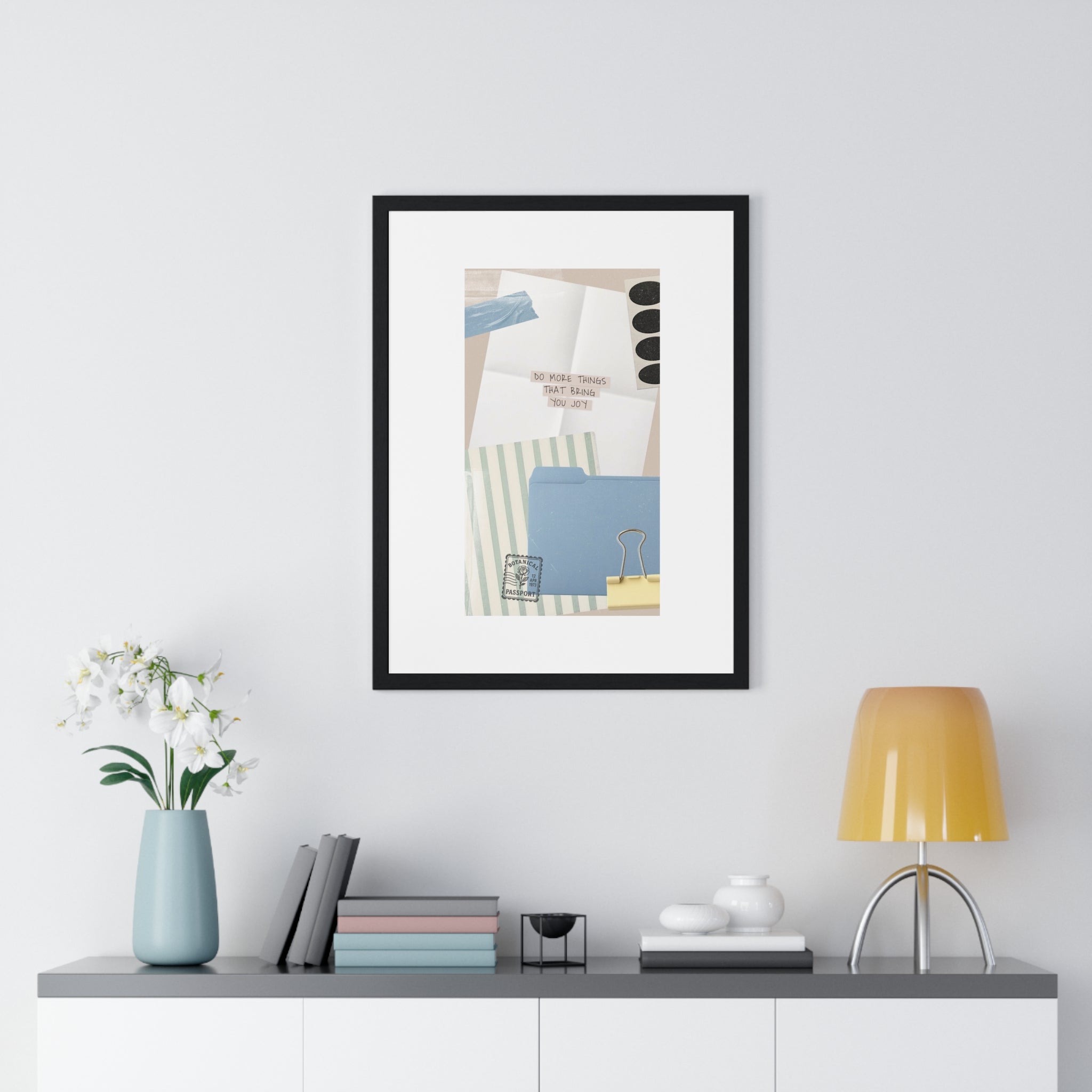 Organizational Inspiration Vertical Framed Poster, Home Decor, Office Wall Art, Gift for Students, Motivational Artwork