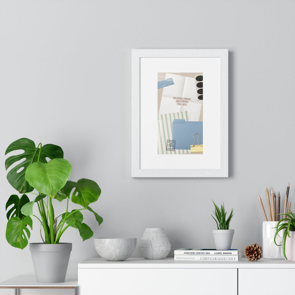 Organizational Inspiration Vertical Framed Poster, Home Decor, Office Wall Art, Gift for Students, Motivational Artwork