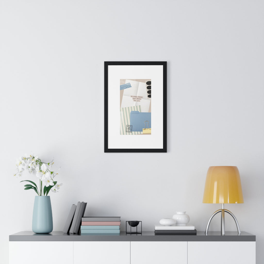 Organizational Inspiration Vertical Framed Poster, Home Decor, Office Wall Art, Gift for Students, Motivational Artwork