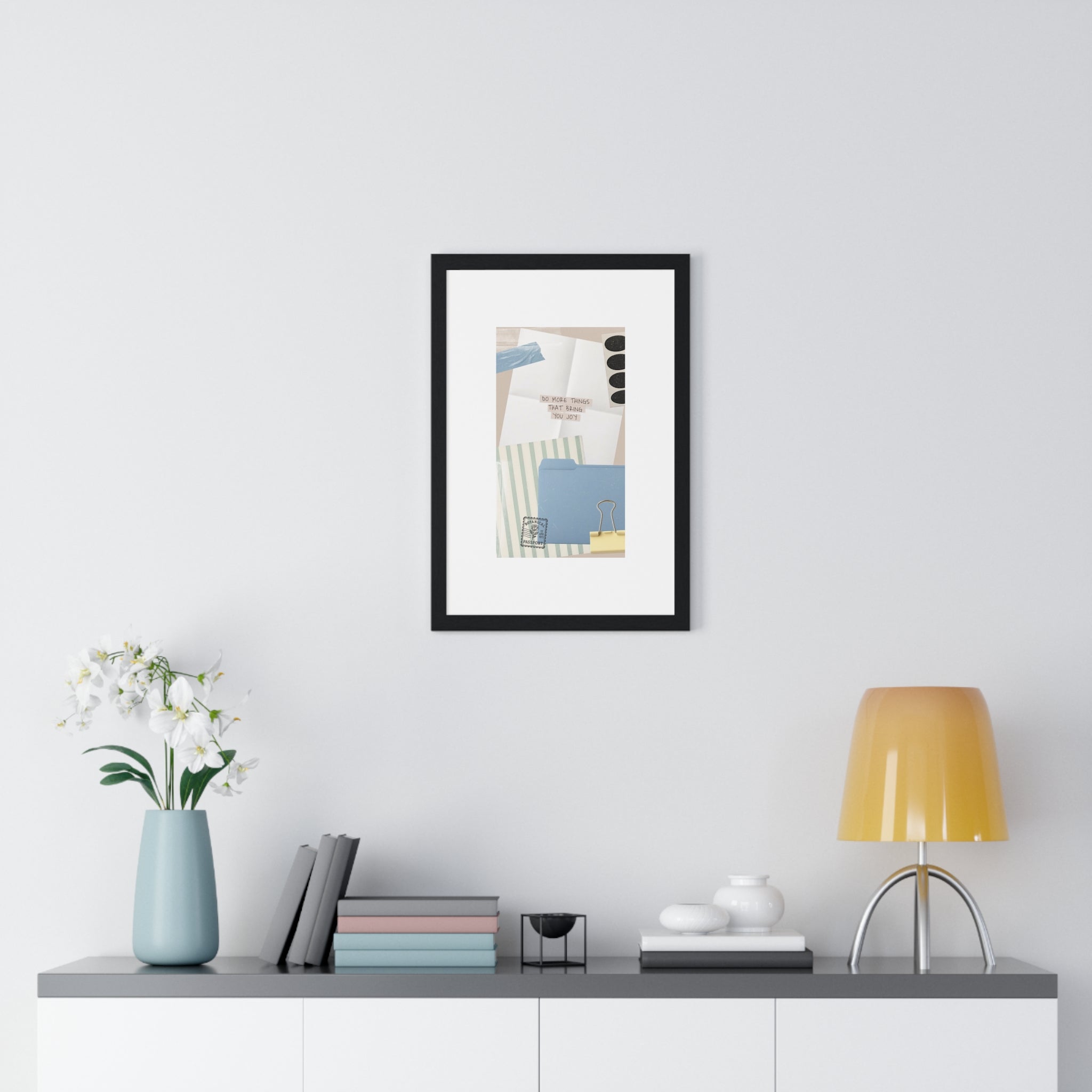 Organizational Inspiration Vertical Framed Poster, Home Decor, Office Wall Art, Gift for Students, Motivational Artwork