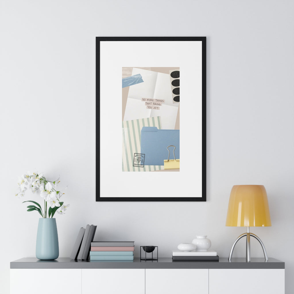 Organizational Inspiration Vertical Framed Poster, Home Decor, Office Wall Art, Gift for Students, Motivational Artwork