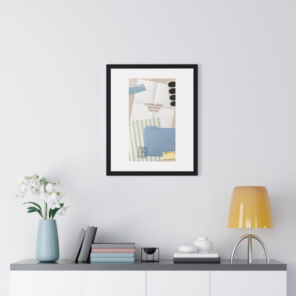 Organizational Inspiration Vertical Framed Poster, Home Decor, Office Wall Art, Gift for Students, Motivational Artwork