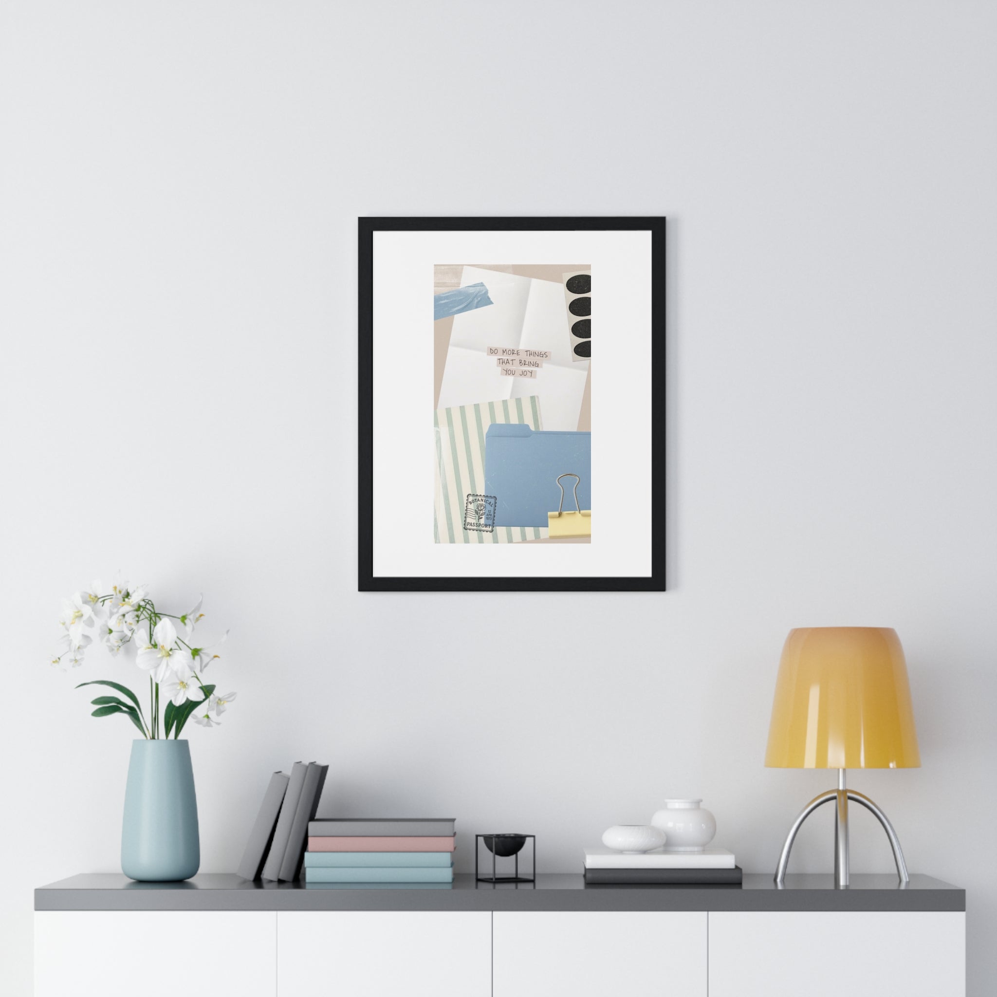 Organizational Inspiration Vertical Framed Poster, Home Decor, Office Wall Art, Gift for Students, Motivational Artwork