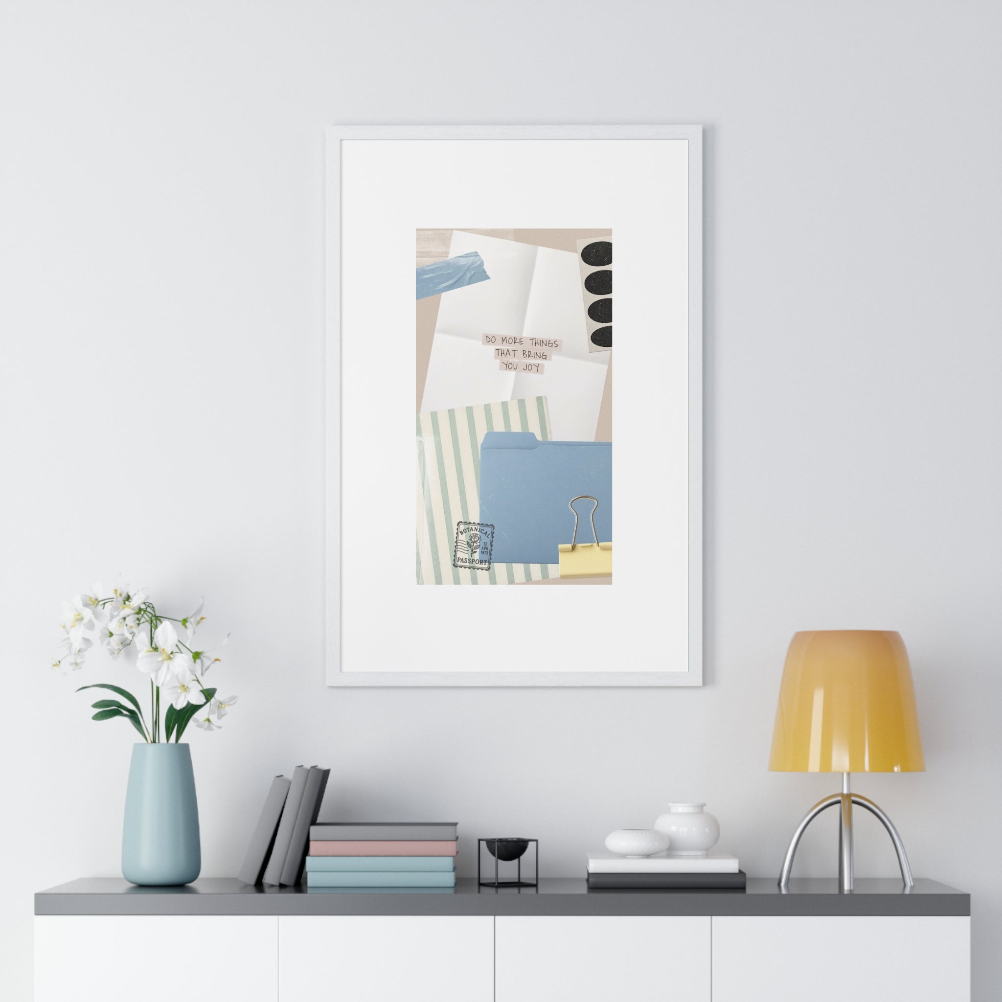 Organizational Inspiration Vertical Framed Poster, Home Decor, Office Wall Art, Gift for Students, Motivational Artwork