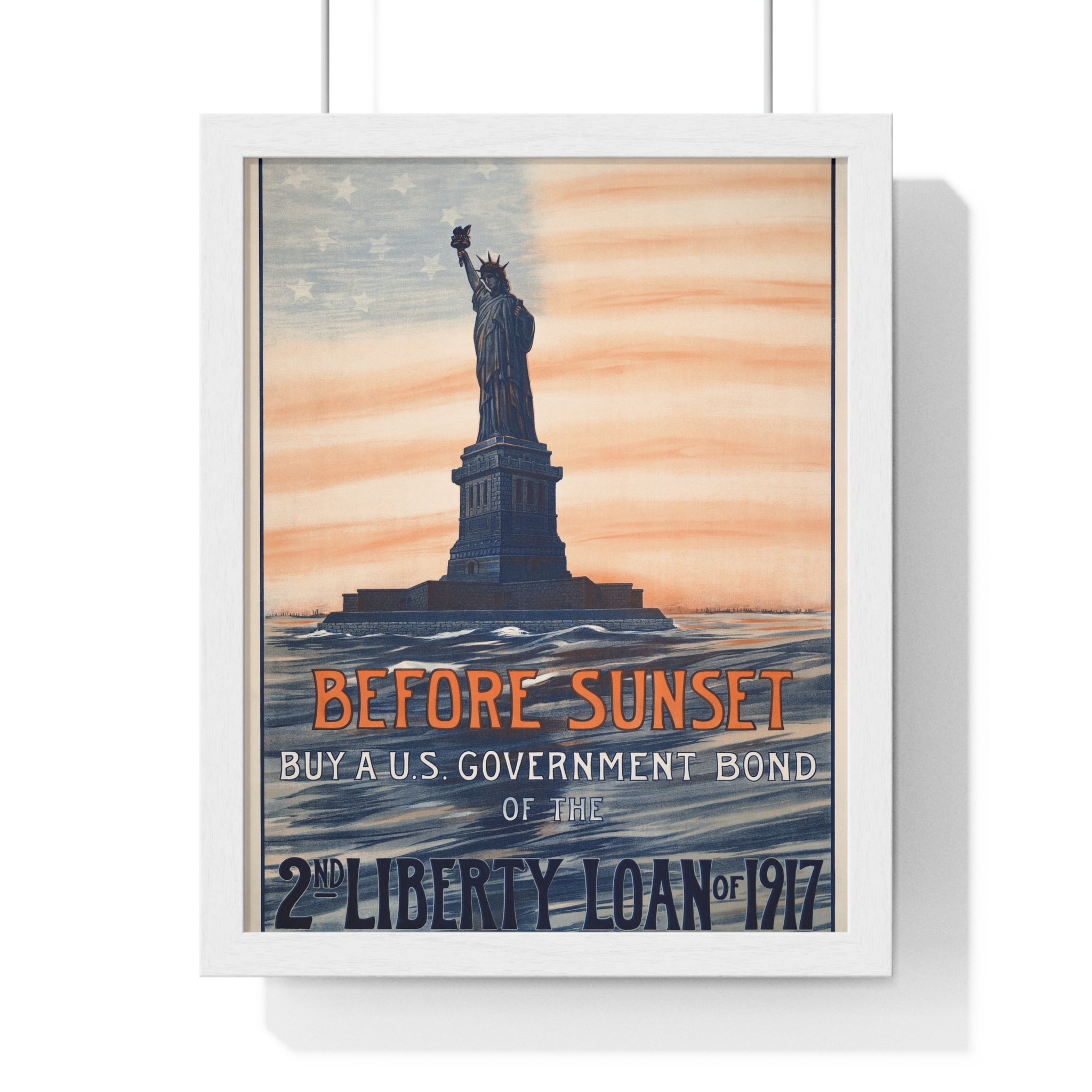 Vertical Framed Poster - Vintage Liberty Bond Wall Art