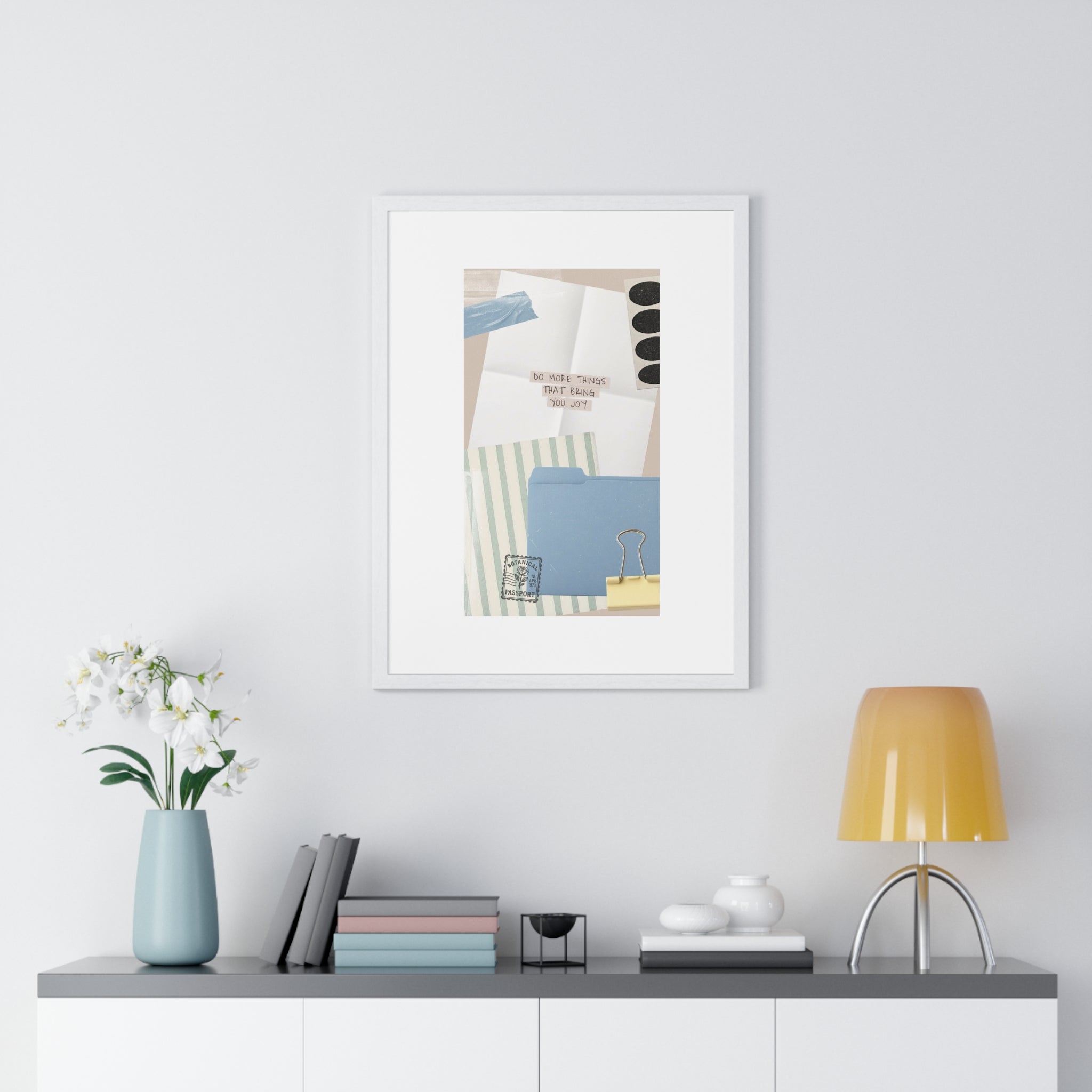 Organizational Inspiration Vertical Framed Poster, Home Decor, Office Wall Art, Gift for Students, Motivational Artwork